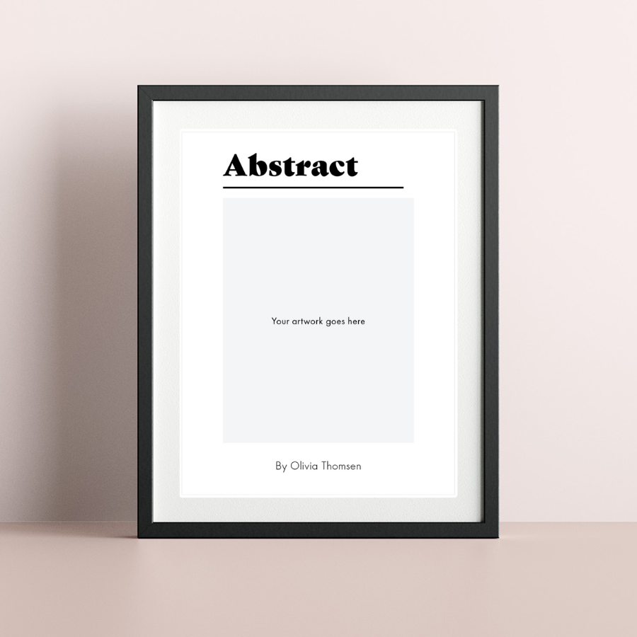 Portrait art poster, design no. 1